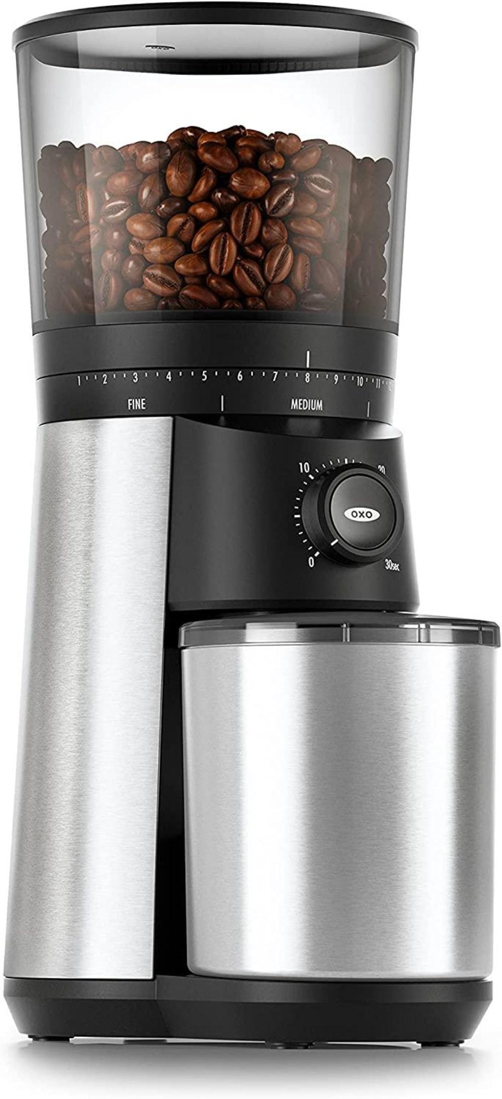 oxo brew conical burr coffee grinder - best runner up