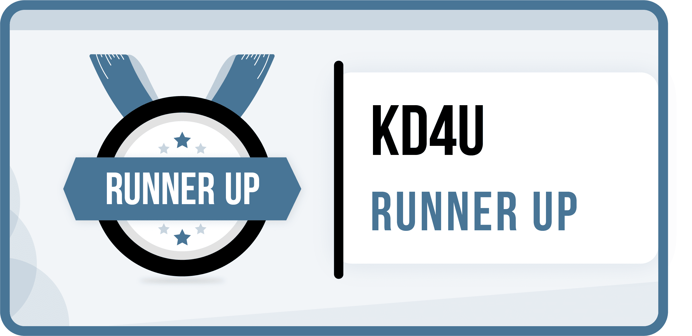 KD4U Runner Up Award