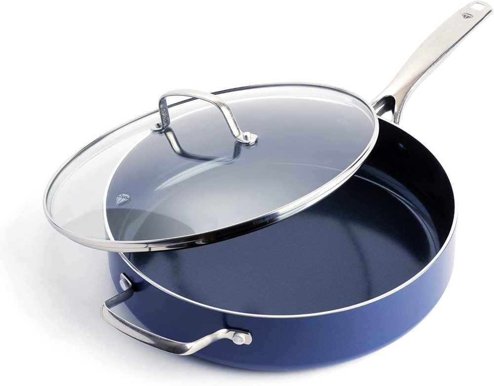 blue diamond cookware saute pan - toxin-free