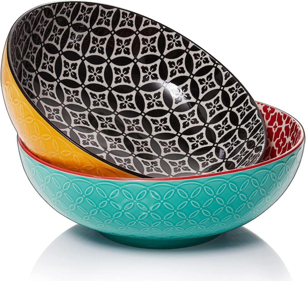 dowan fruit salad serving bowls - vibrant color
