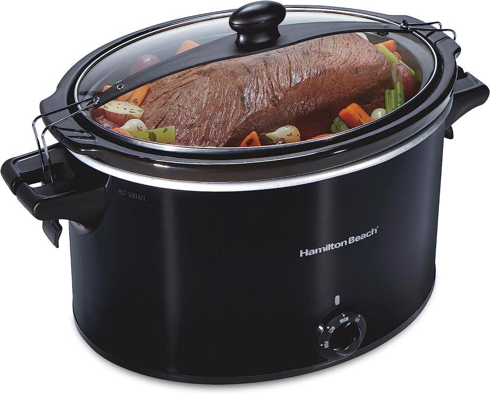 hamilton beach slow cooker - full-grip handles