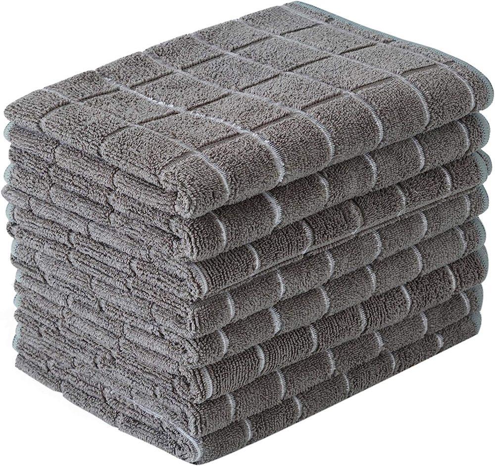 hyer kitchen microfiber dish towels - super absorbent