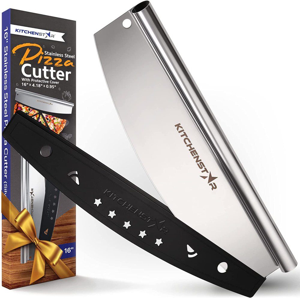 kitchenstar 16 inches pizza cutter - anti-rust