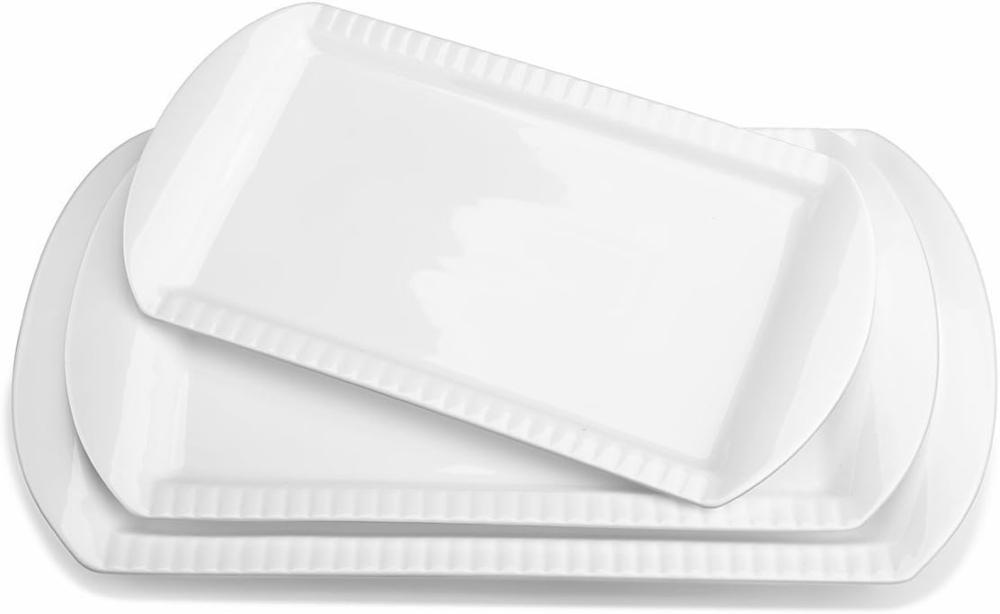 lifver large serving platter set - oven safe