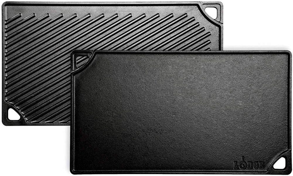 lodge ldp3 reversible griddle - unparalleled heat retention