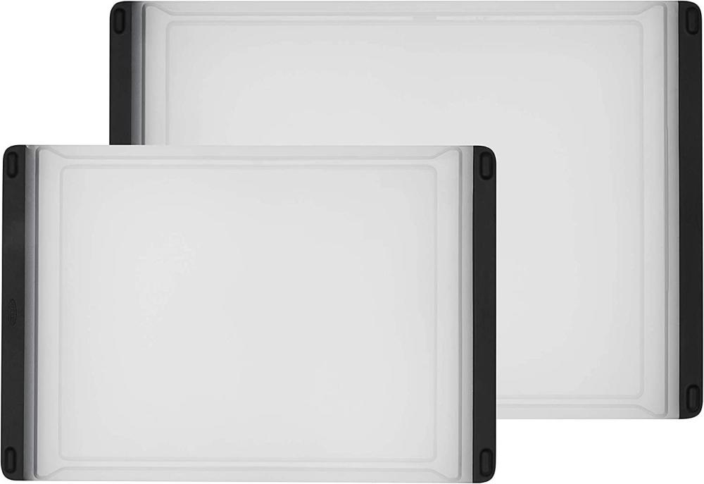 oxo 2-piece plastic cutting board - dishwasher safe