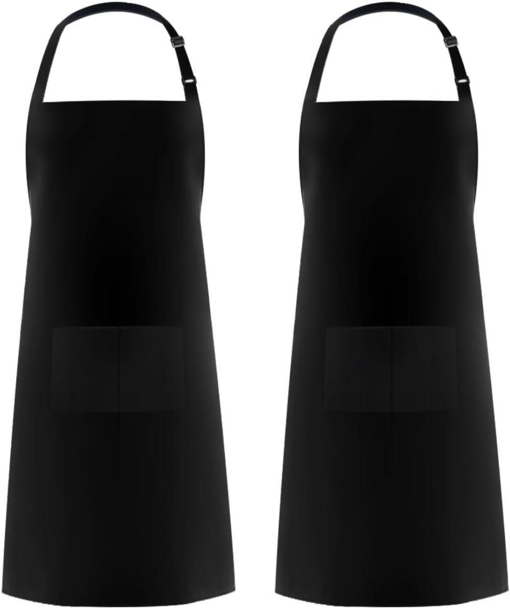 syntus 2 pack adjustable bib apron - water resistant