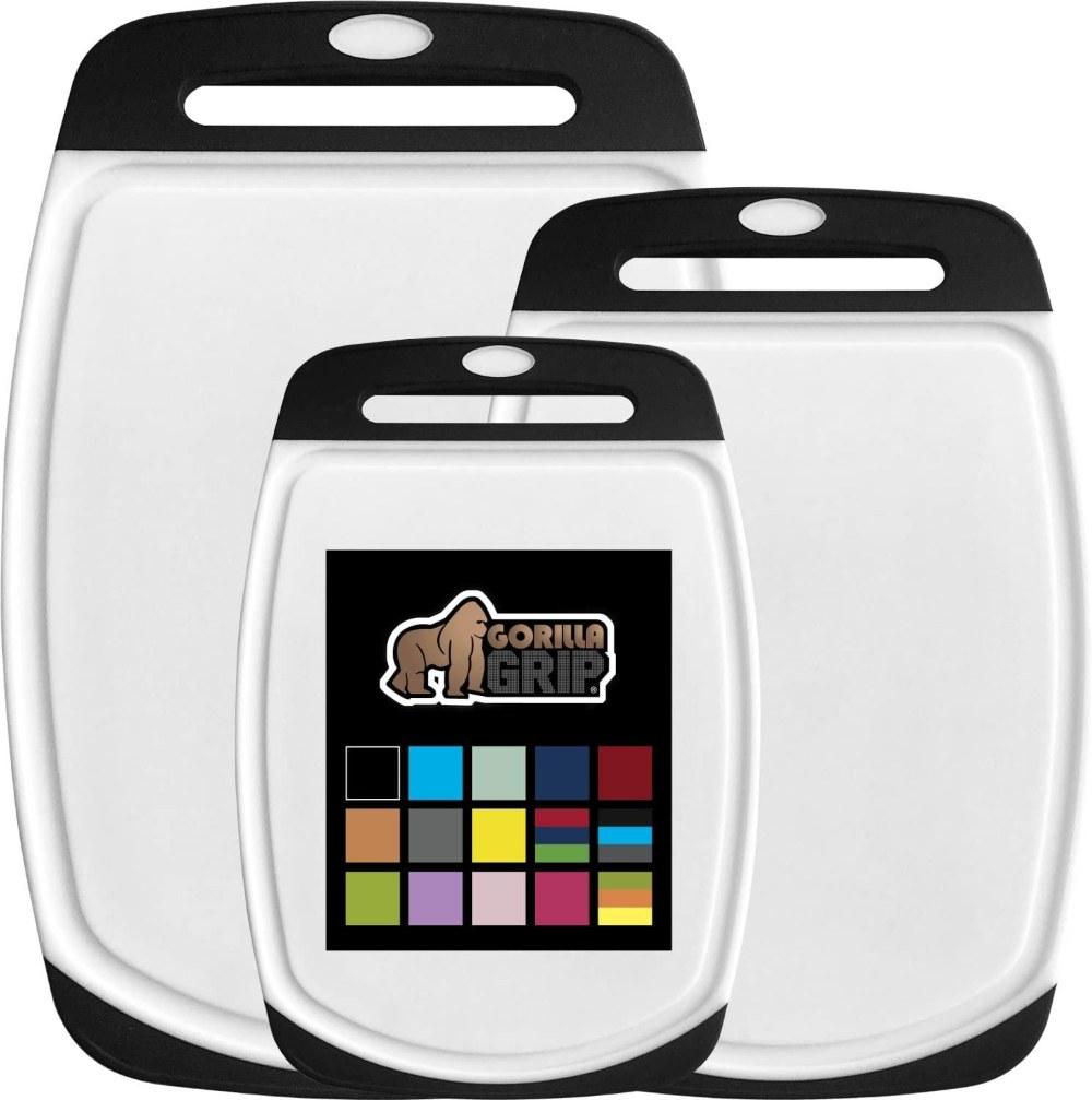 the original gorilla grip kitchen cutting board - durable