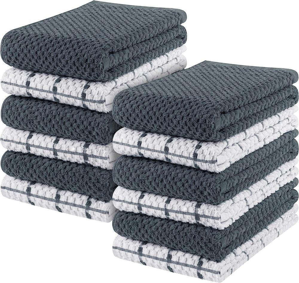 utopia towels kitchen 12 pack - very soft linen dish towels