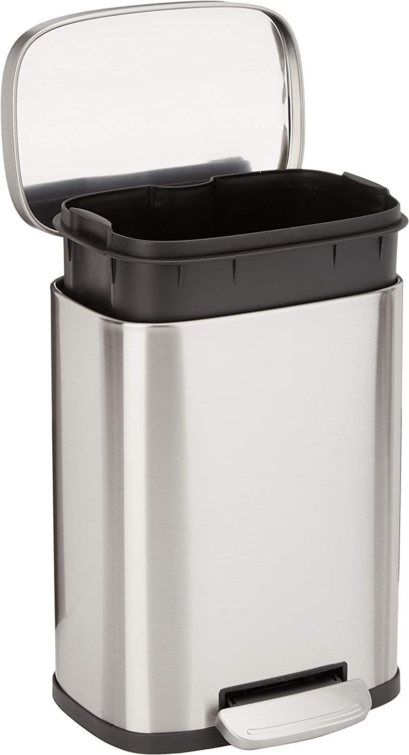 Amazon Basics Small Rectangular Trash Can