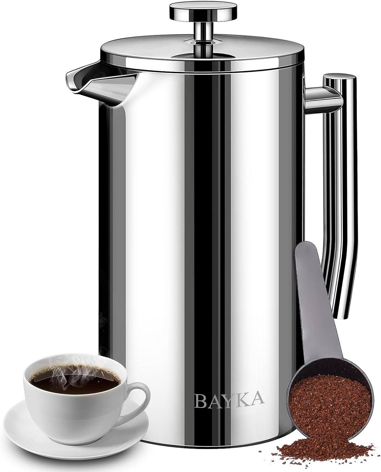 BAYKA French Press Coffee Tea Maker