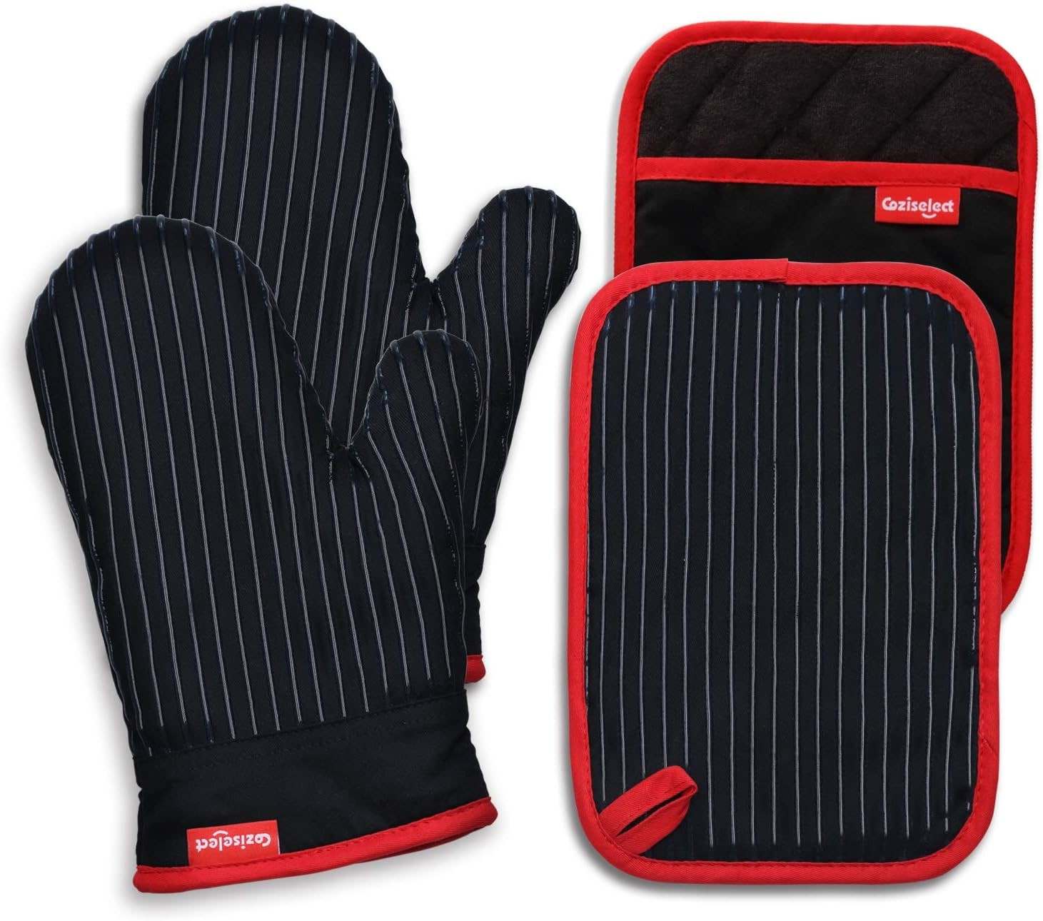 Coziselect Oven Mitts and Pot Holders Set