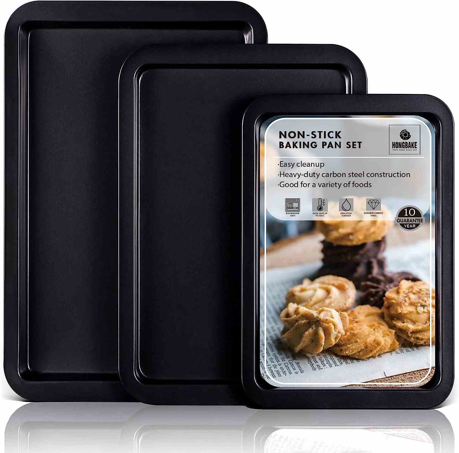 HONGBAKE Baking Sheet Pan Set