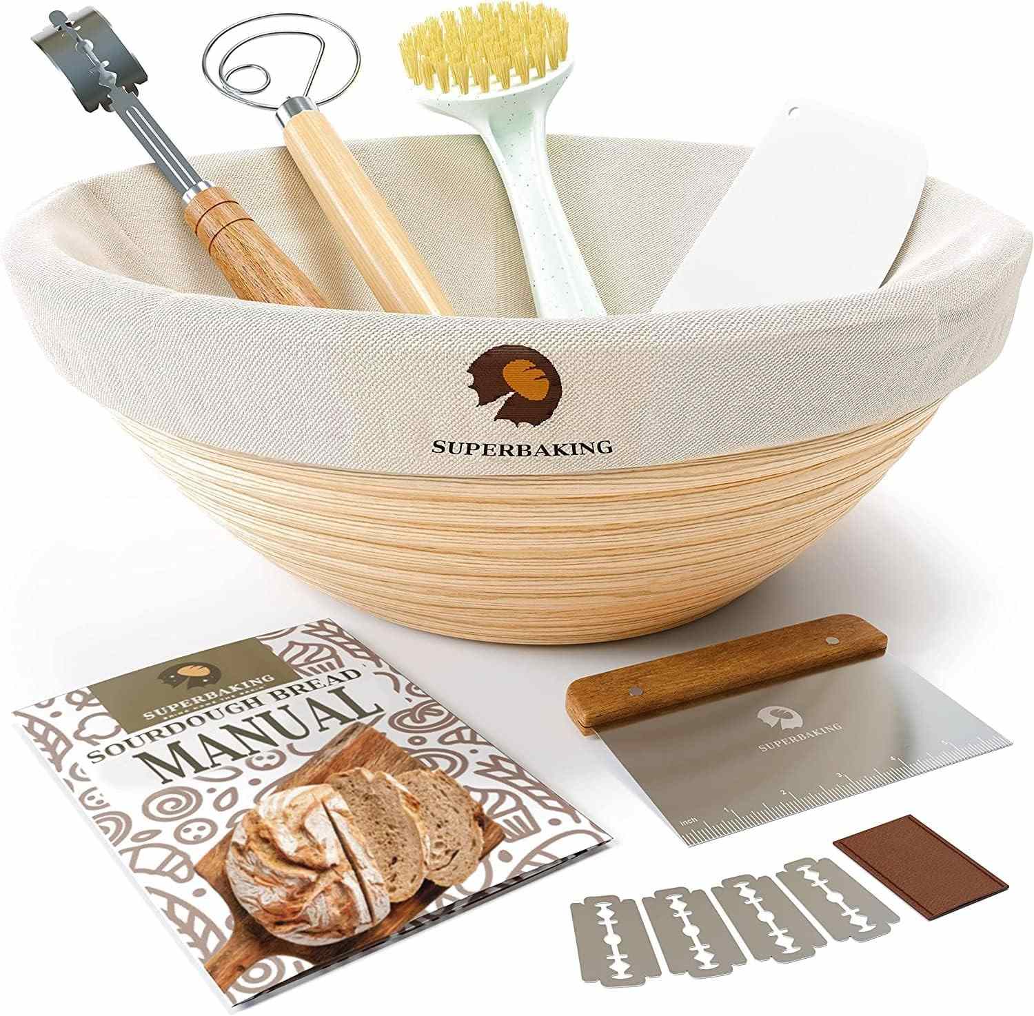 Superbaking Banneton Bread Proofing Basket