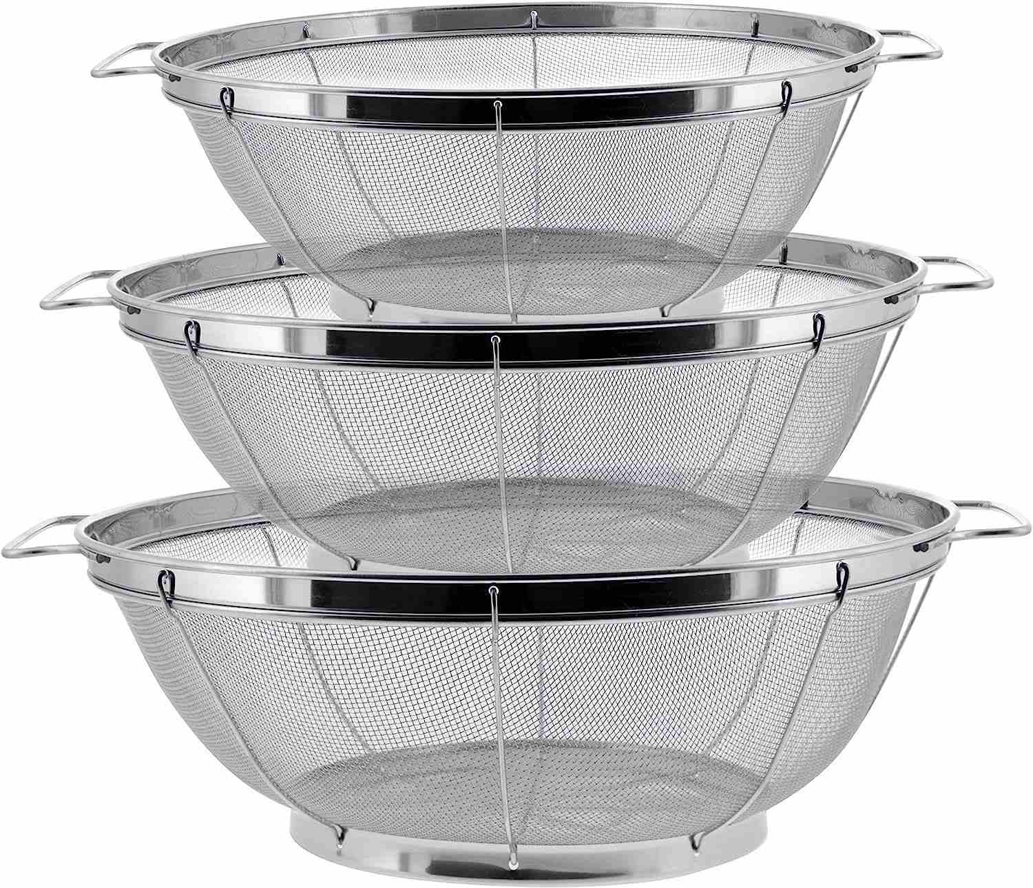 U.S. Kitchen Supply 3 Piece Colander Set