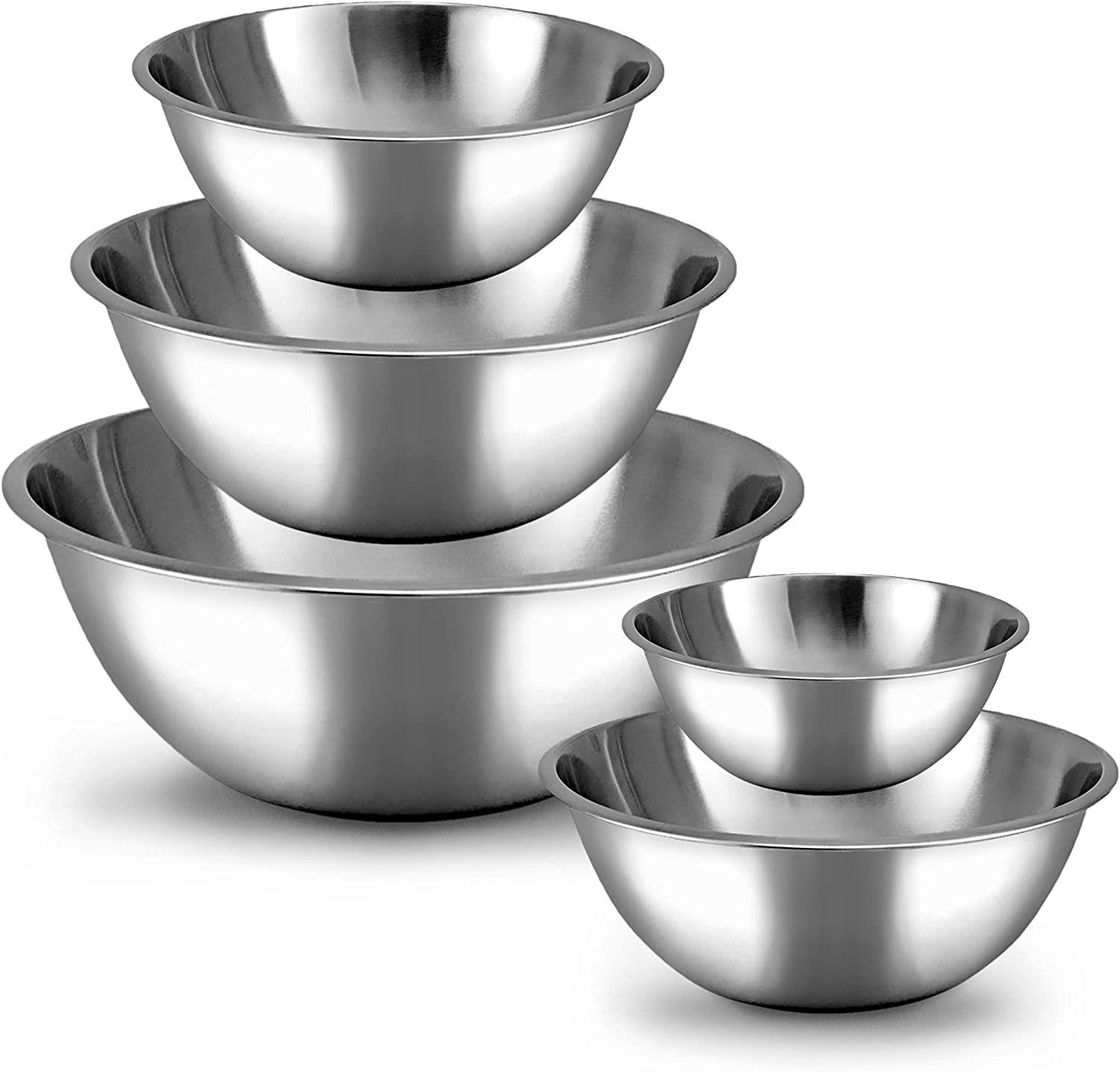 WHYSKO Stainless Steel Mixing Bowls Set