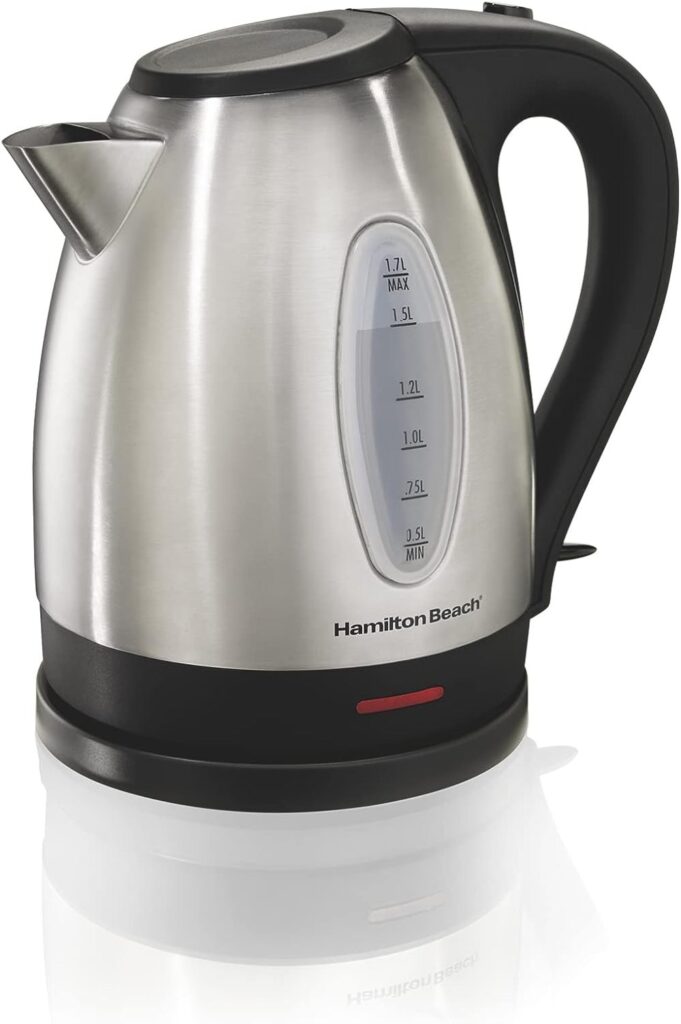 hamilton beach electric tea kettle - drip-free spout