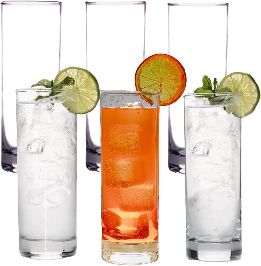lemonsoda premium highball glass set - durable
