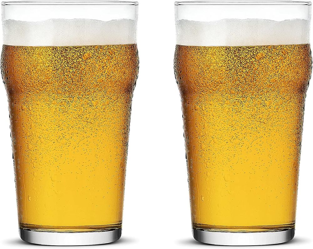 luxu pint glasses - pub beer glasses