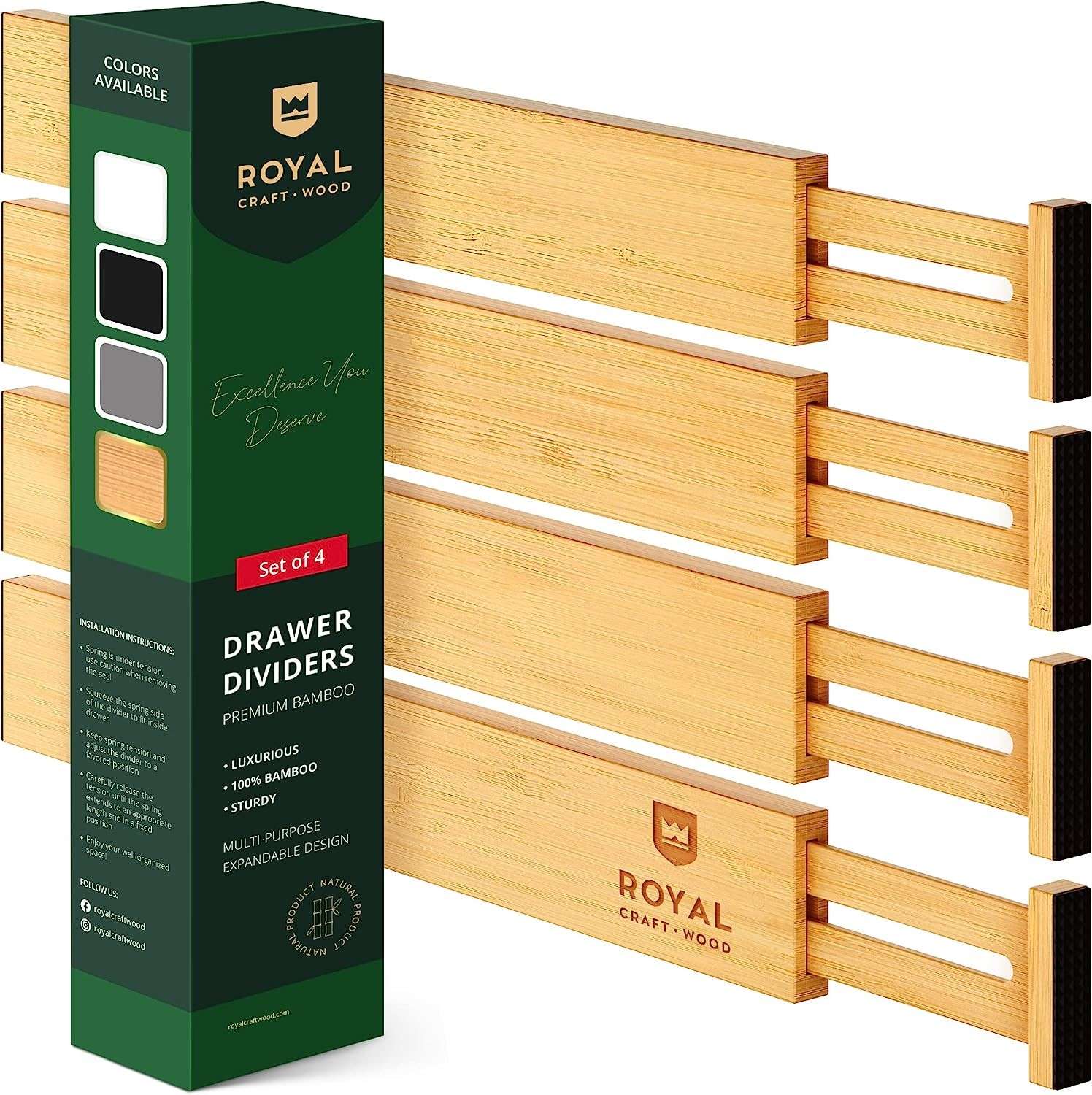 Craft Wood Drawer Divider and Organizer