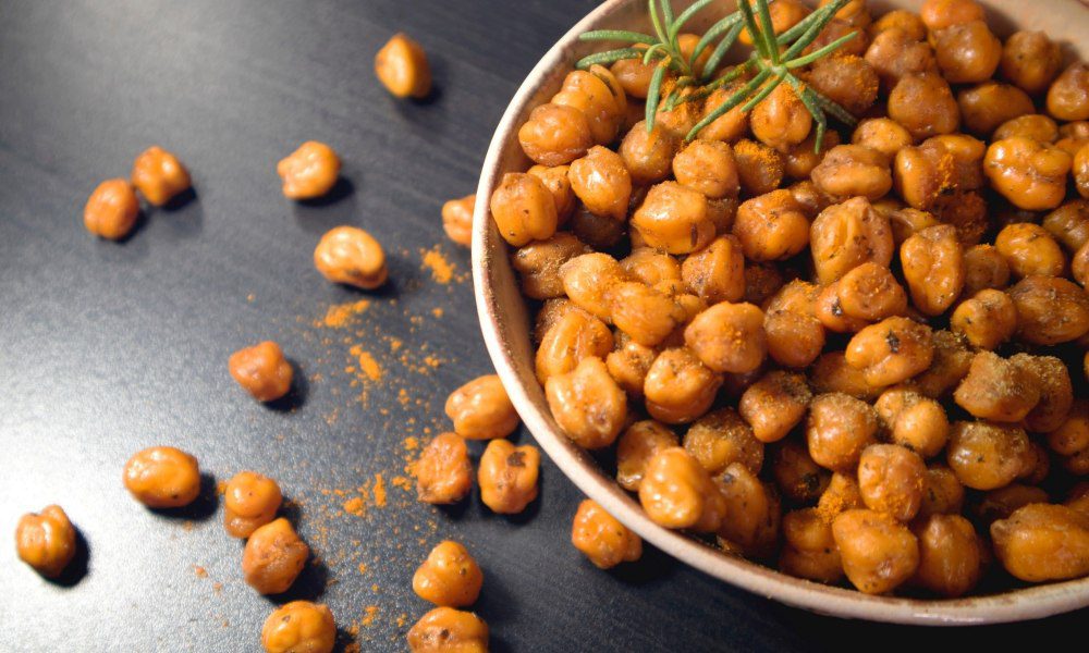 Sweet and Spicy Air Fryer Chickpeas