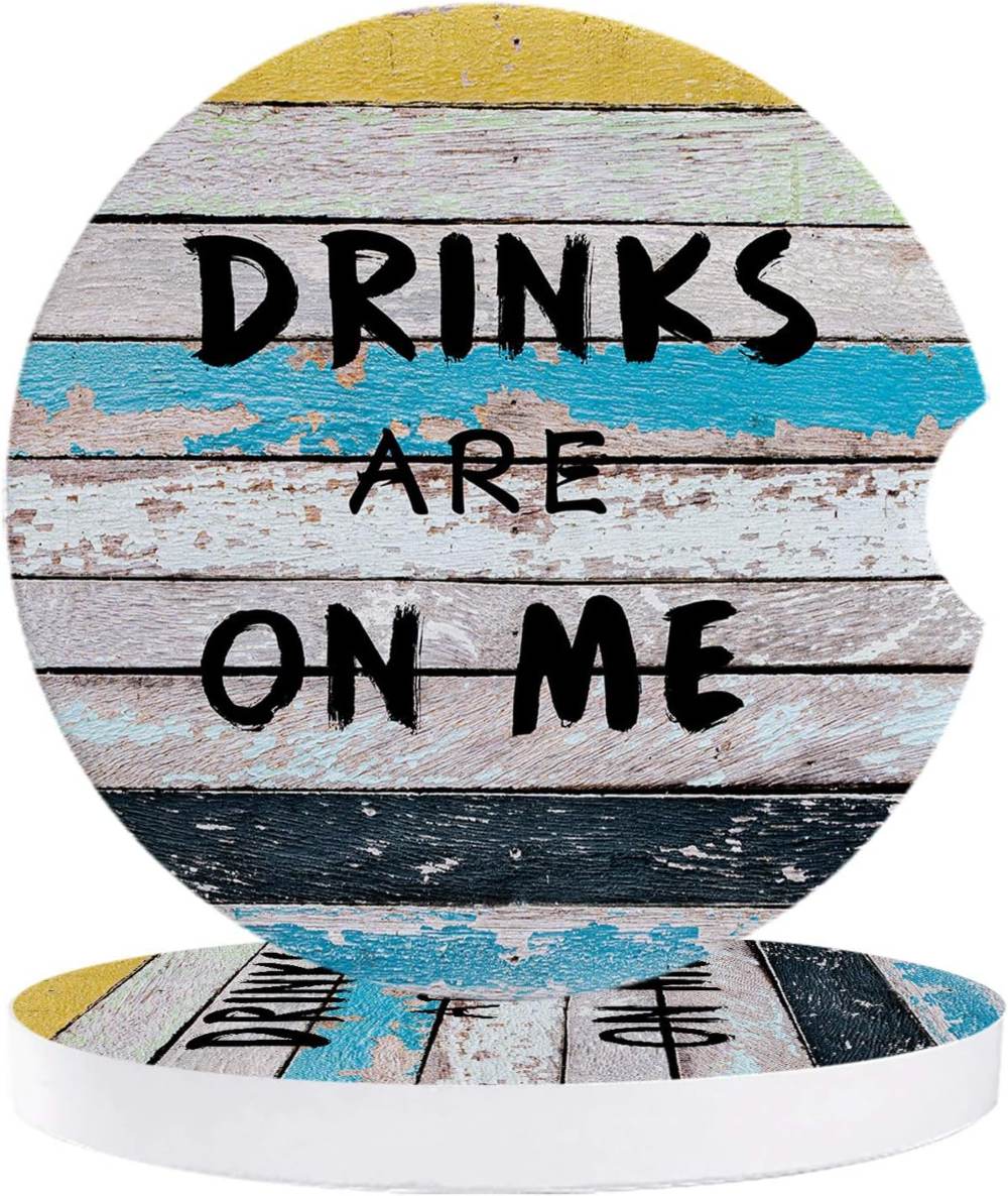 cosybright car drinks drinks are on me coaster - best value