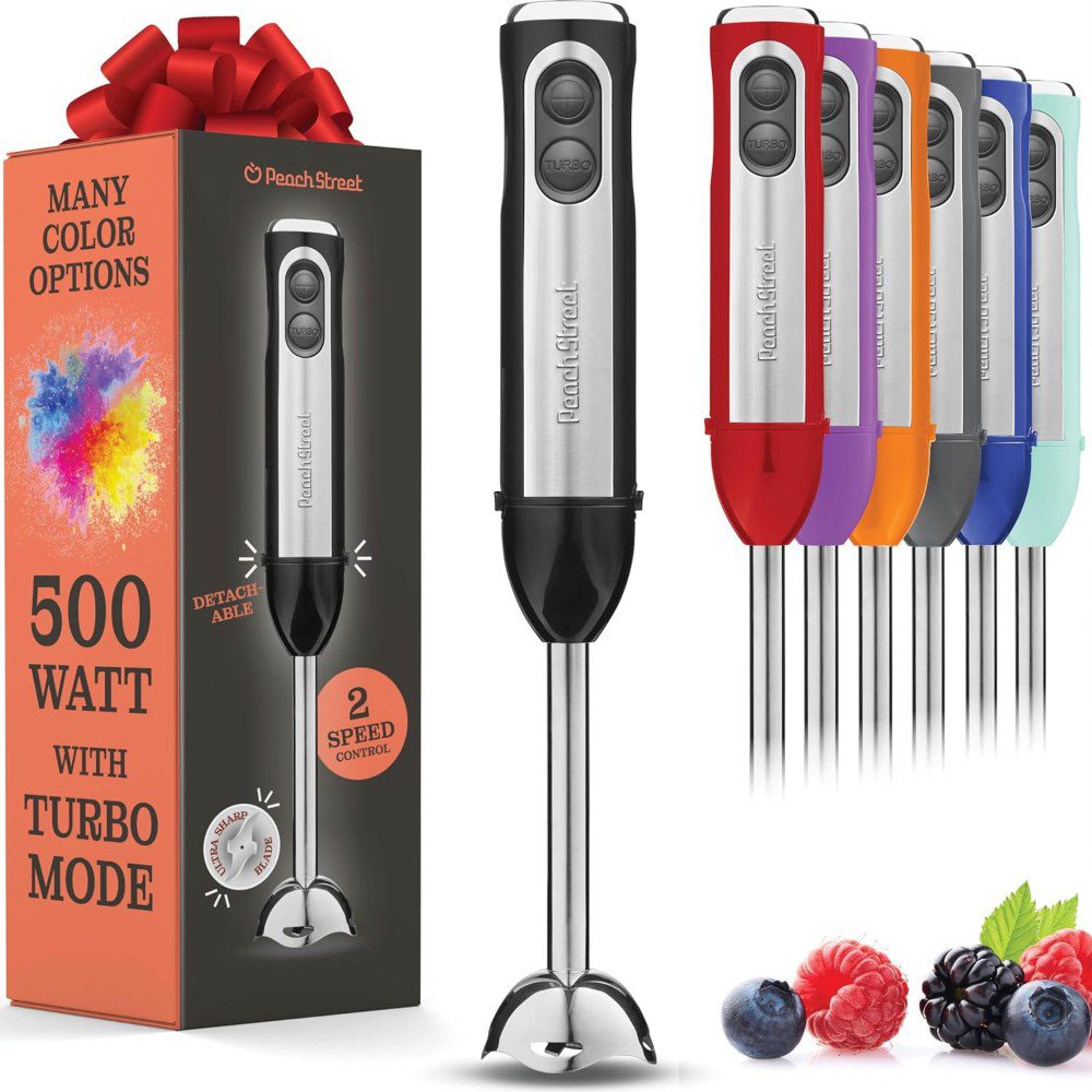 peach street immersion blender - ergonomic design