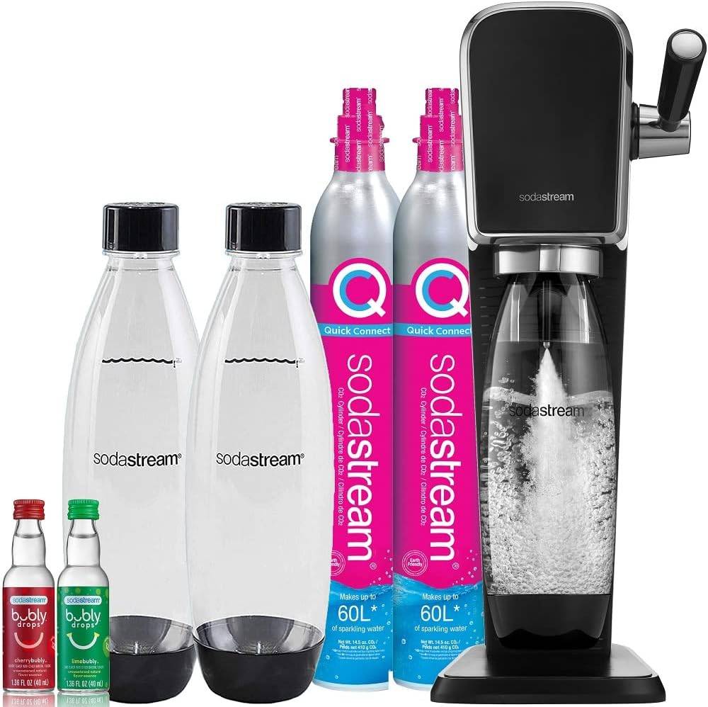 sodastream art sparkling water maker bundle - easy-to-use