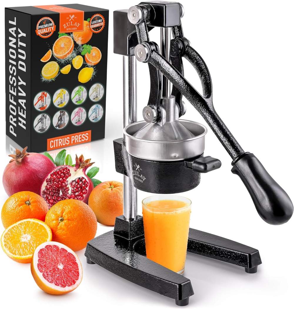 zulay kitchen cast-iron orange juice squeezer - runner up