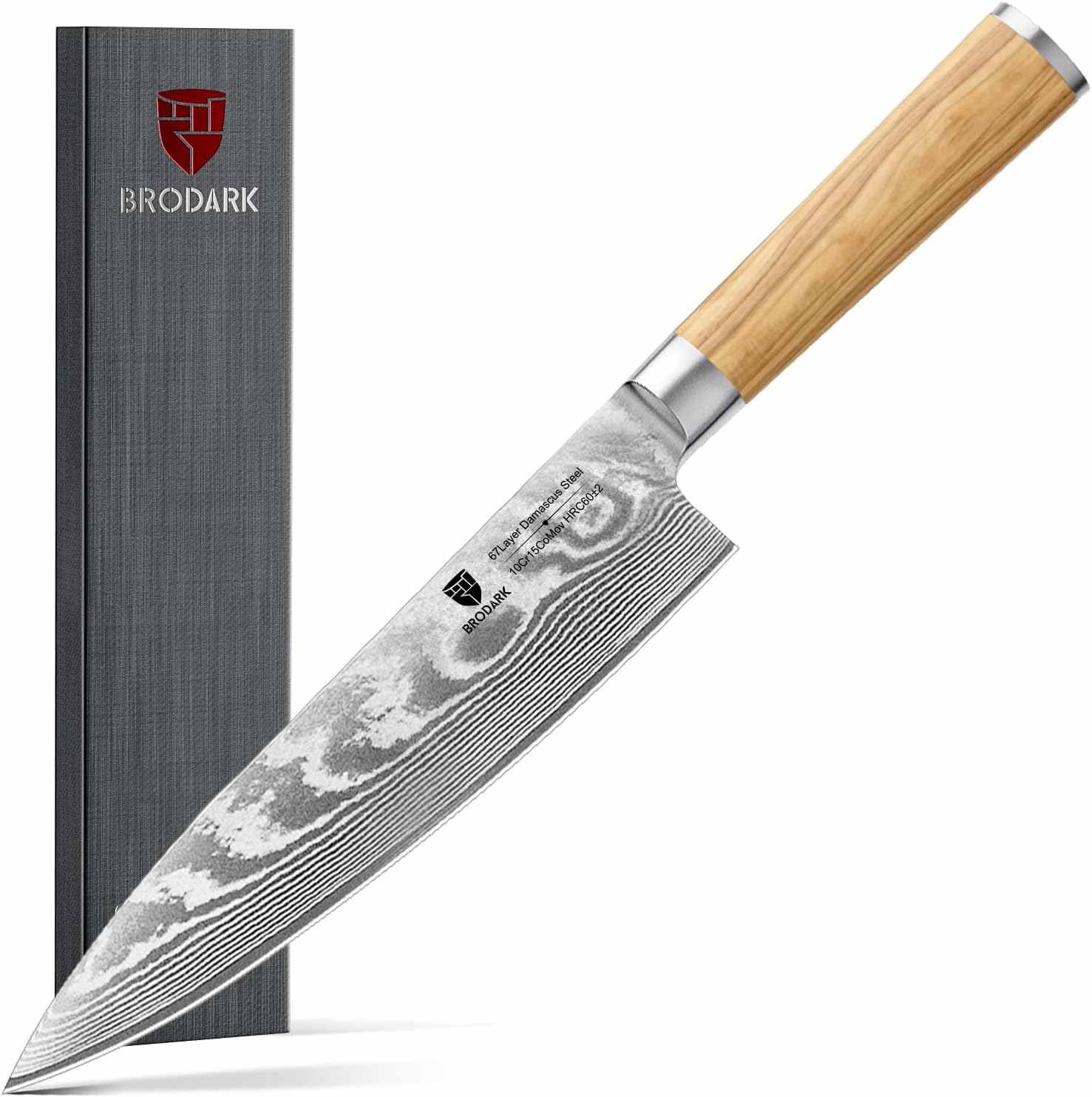 BRODARK Damascus Chef Knife