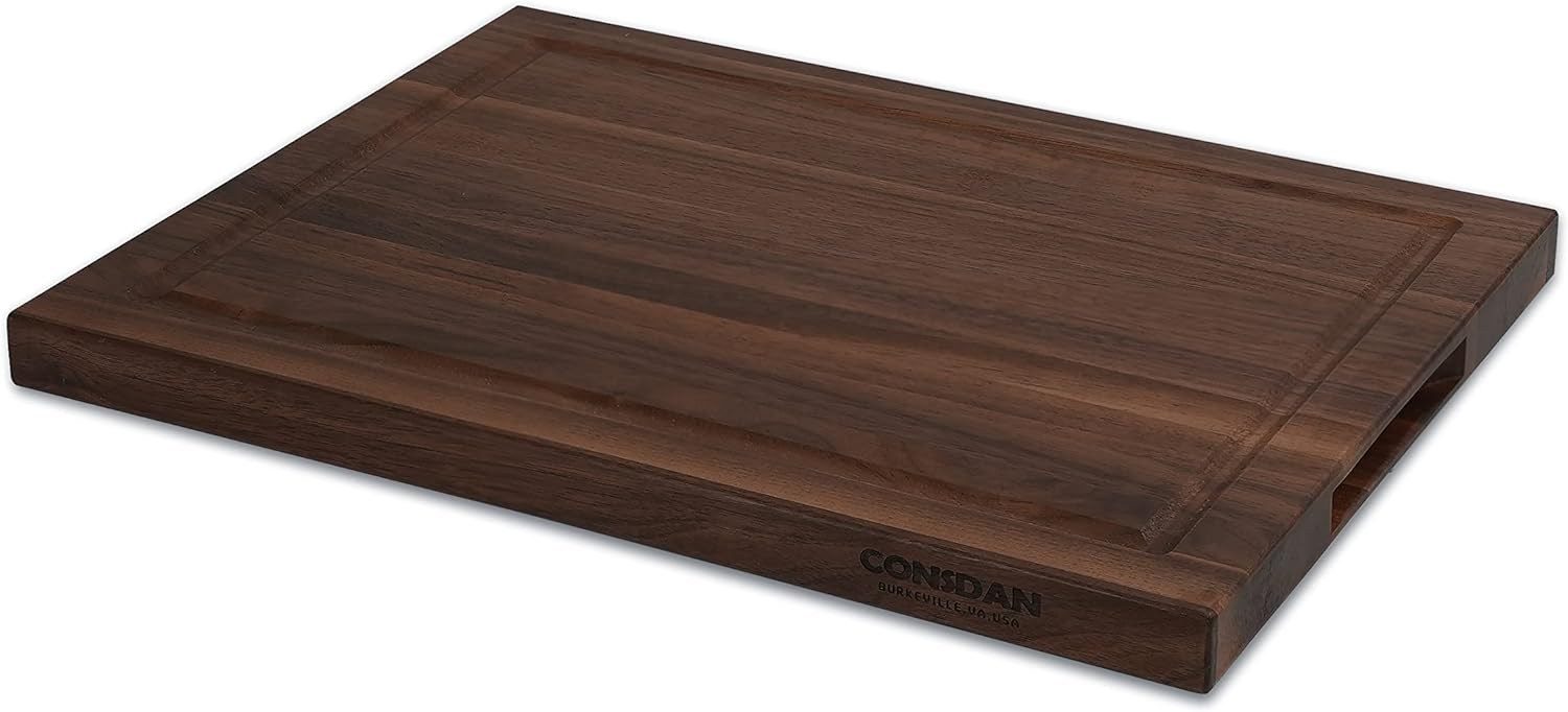 CONSDAN Black Walnut Charcuterie Board