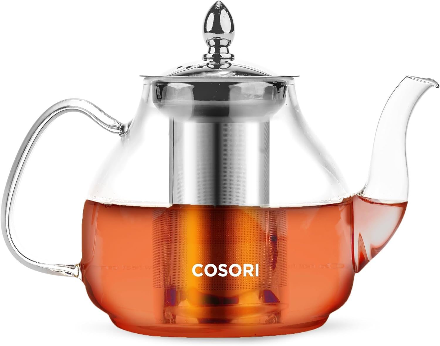 COSORI Glass Teapot With Infuser