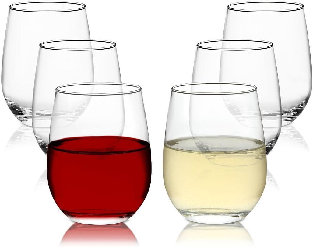 Chef's Star Stemless Wine Glasses
