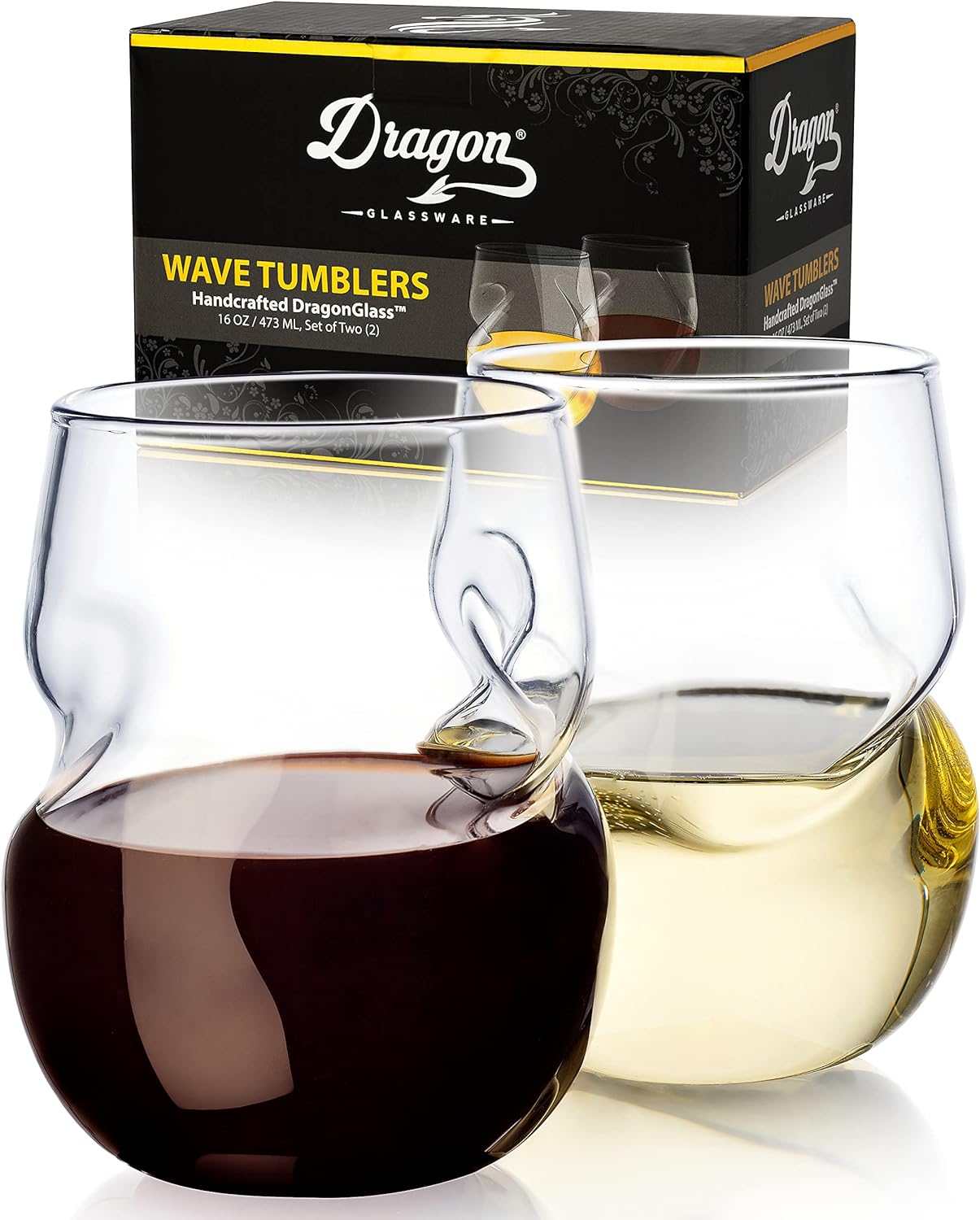 Dragon Glassware Stemless Wine Glasses