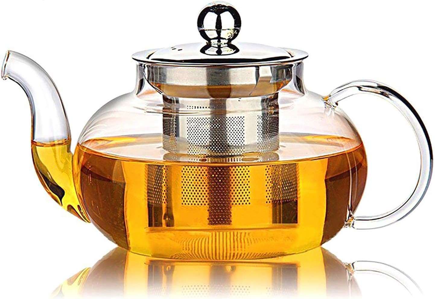Hiware Glass Teapot With Stainless Steel Infuser
