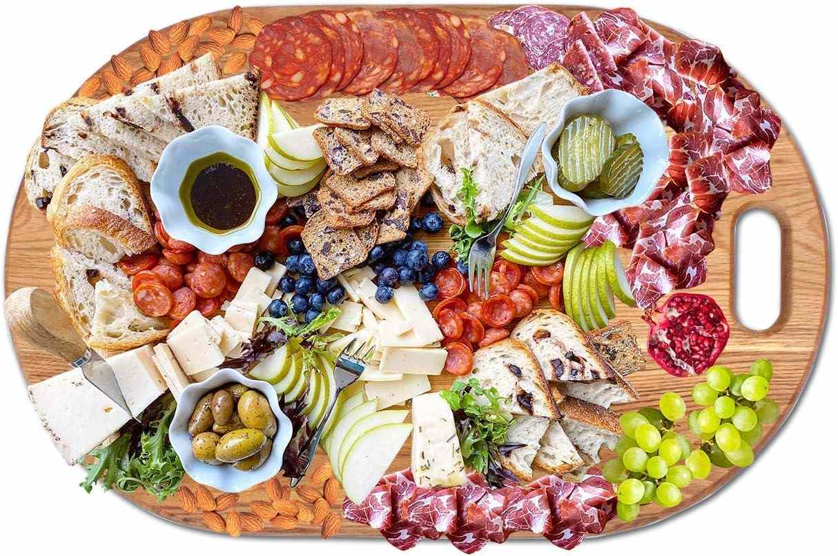LUX American Oak Wood Large Charcuterie Board
