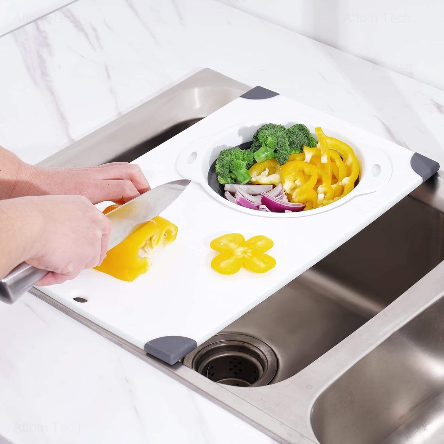 NiHome Over The Sink Cutting Board