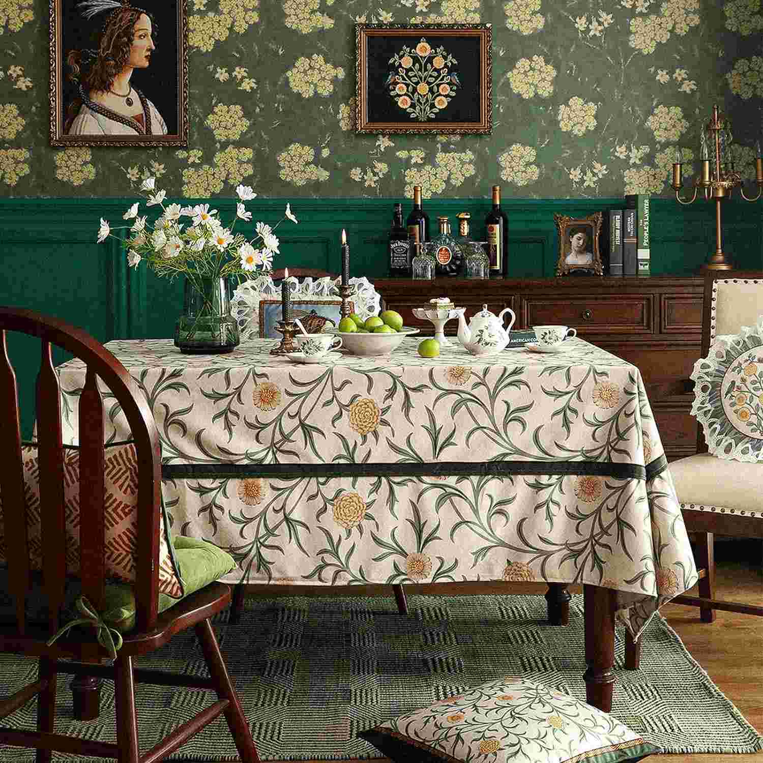 Patdrea Designer Velvet Tablecloth