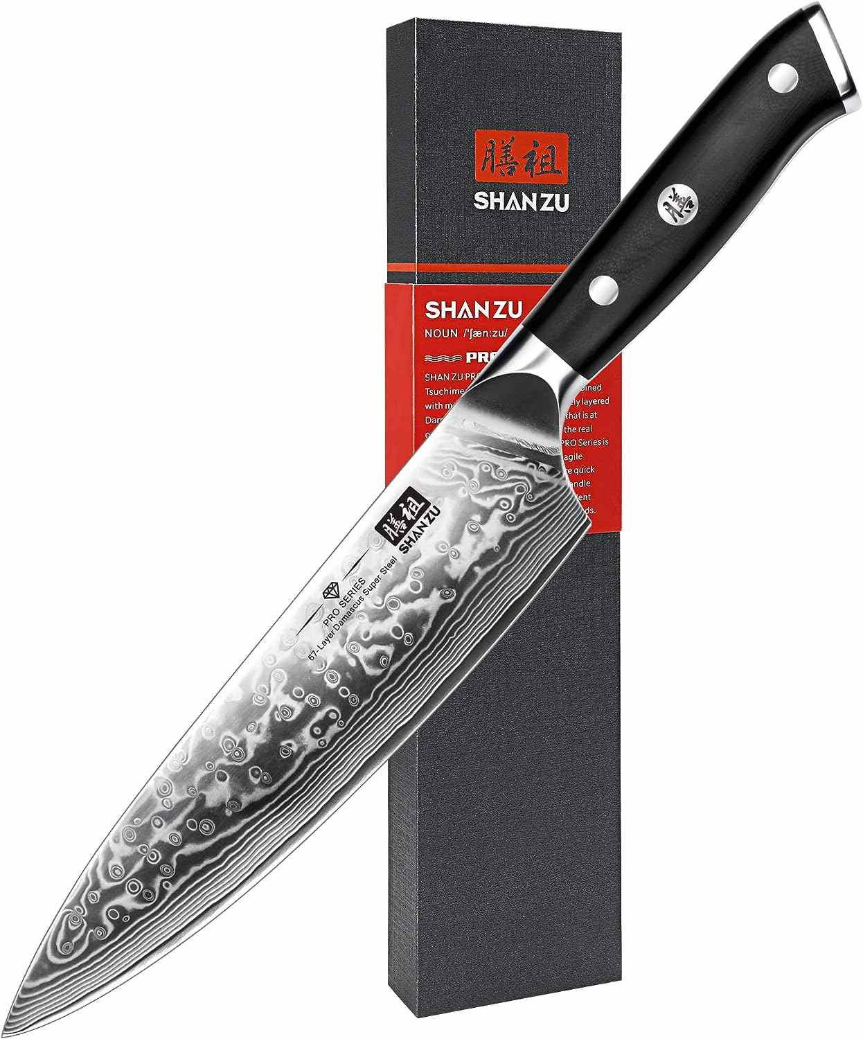 SHAN ZU Damascus Chef Knife