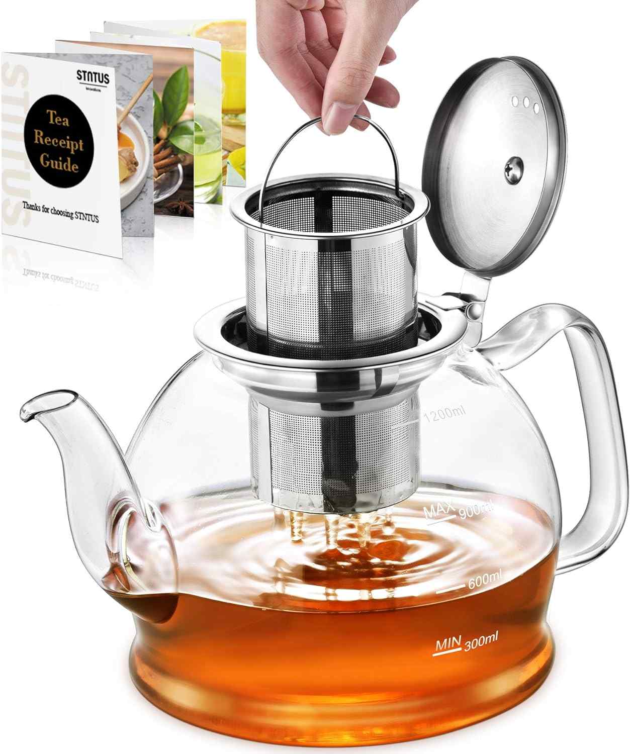 STNTUS Glass Teapot With Infuser