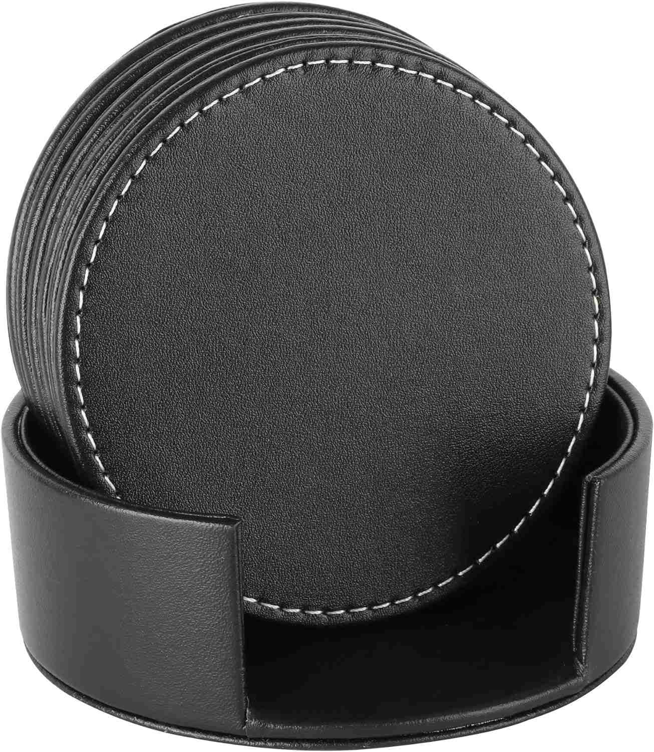 CARLWAY Leather Coasters