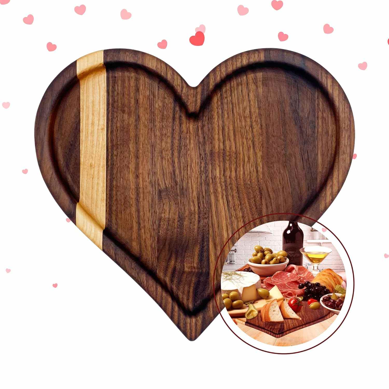 Heart Shaped Charcuterie Board | 5 Best of 2024 12 Drapela Works Heart-Shaped Charcuterie Board