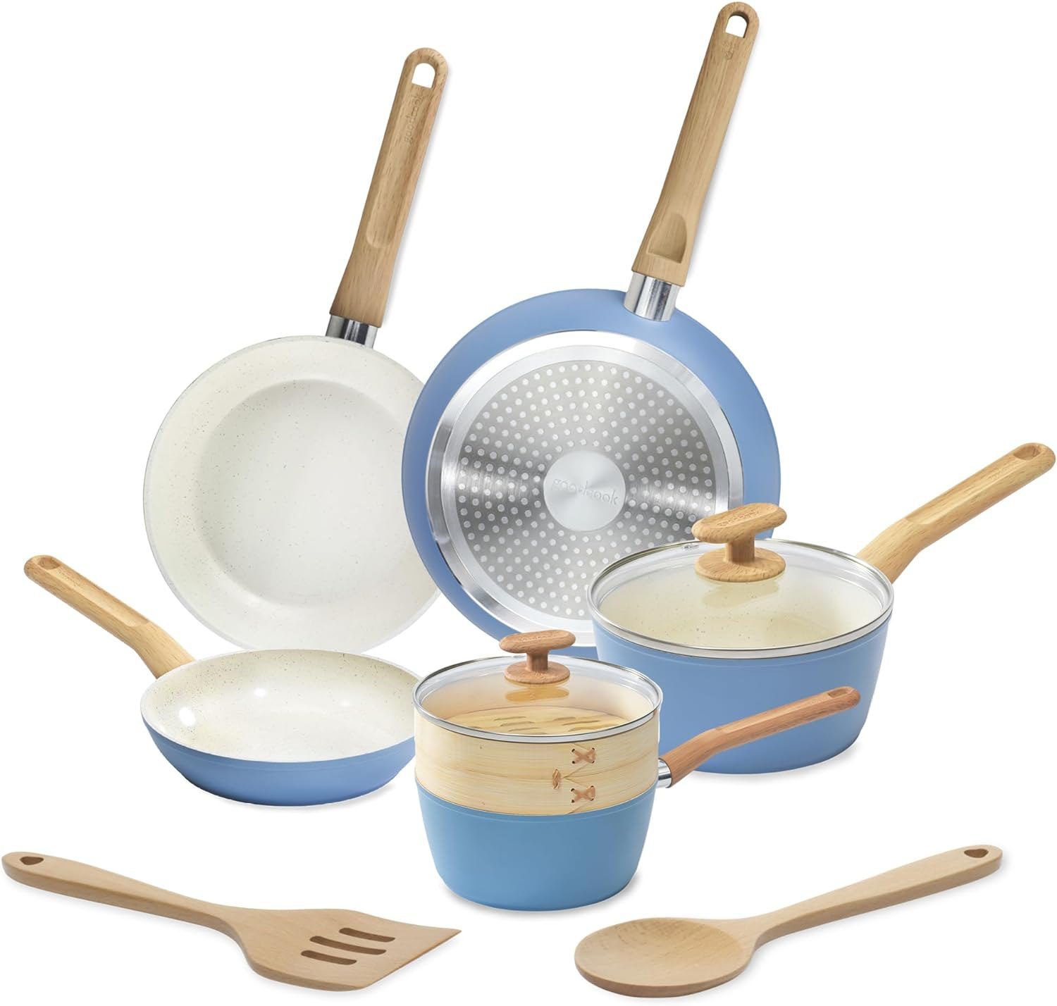 GoodCook Ceramic Titanium-Infused Cookware Set