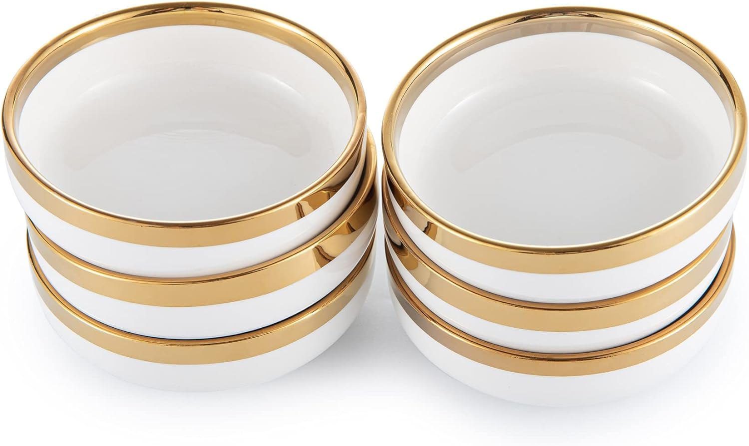 KeyChefLAB Porcelain Olive Oil Dipping Bowls