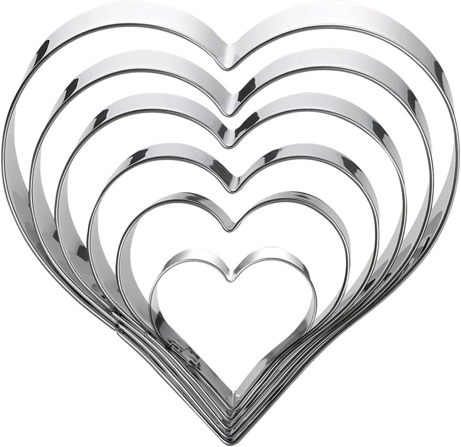 Maykito Heart Cookie Cutter Set