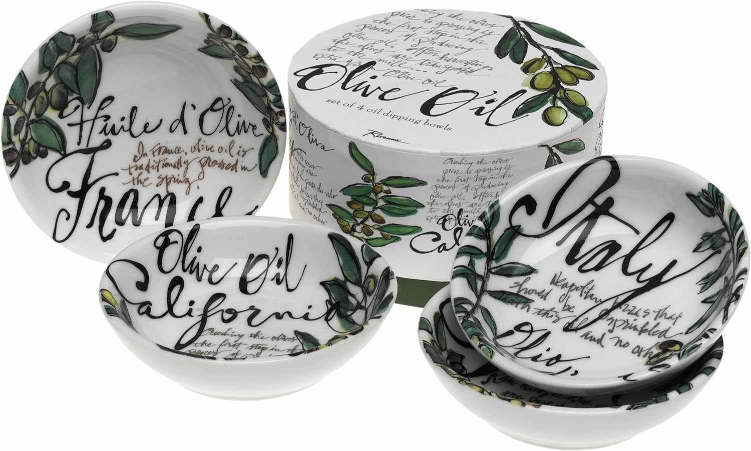 Rosanna Olive Oil Set of 4 Dipping Dishes