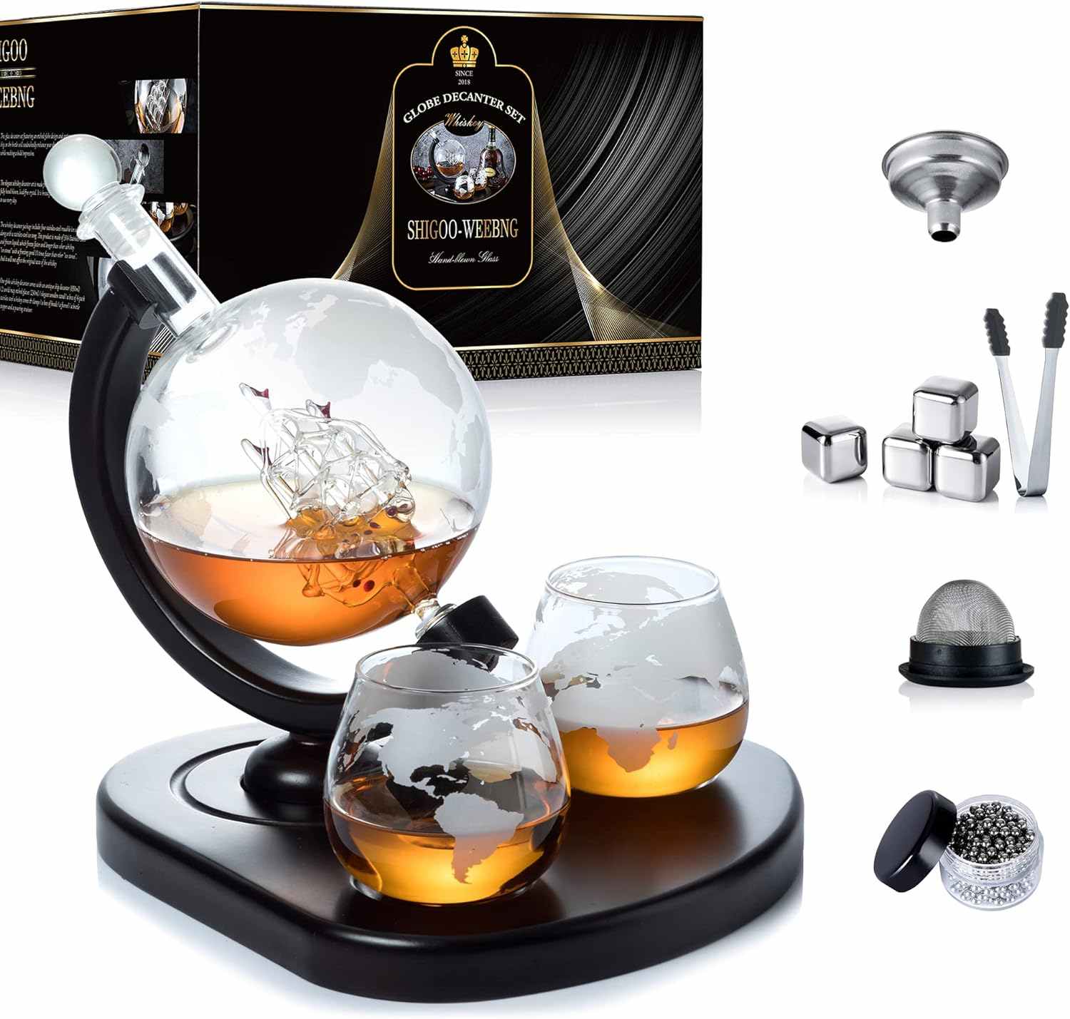 SHIGOO Whiskey Decanter Set