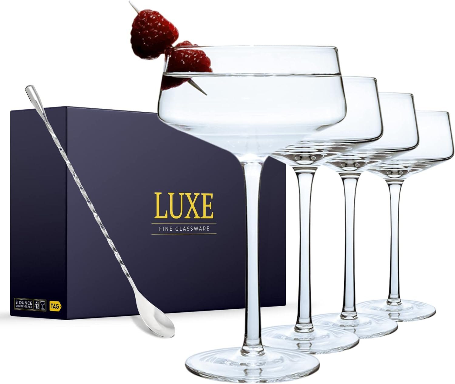 TAG Luxe Martini Glasses