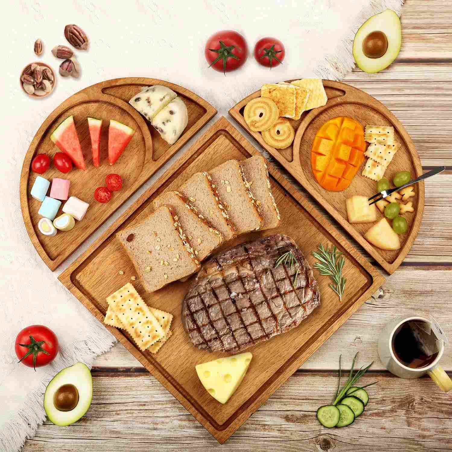 Heart Shaped Charcuterie Board | 5 Best of 2024 10 XILAZAB Extra Large Heart-Shaped Magnetic Charcuterie Board