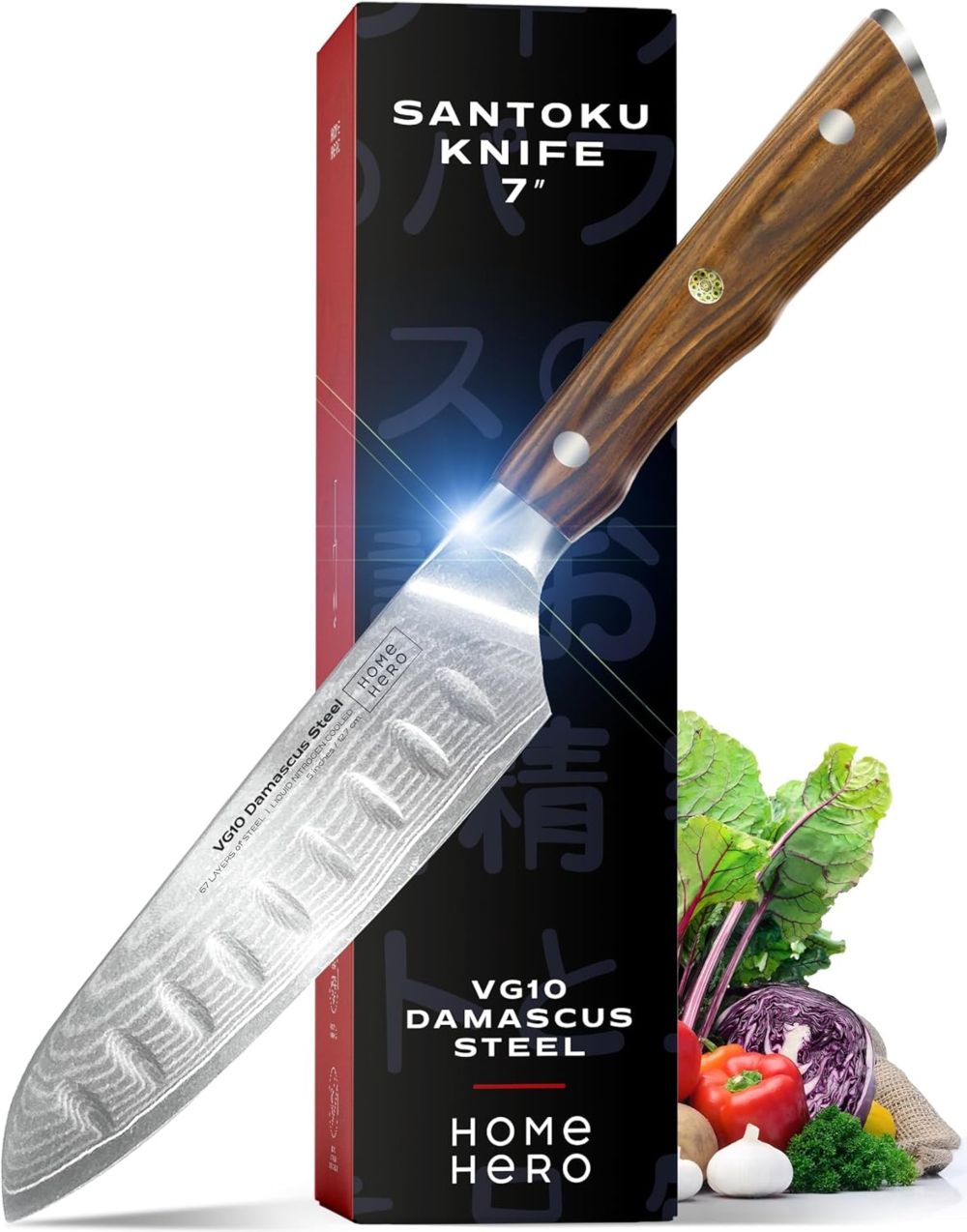 home hero japanese chef knife - super sharp edge